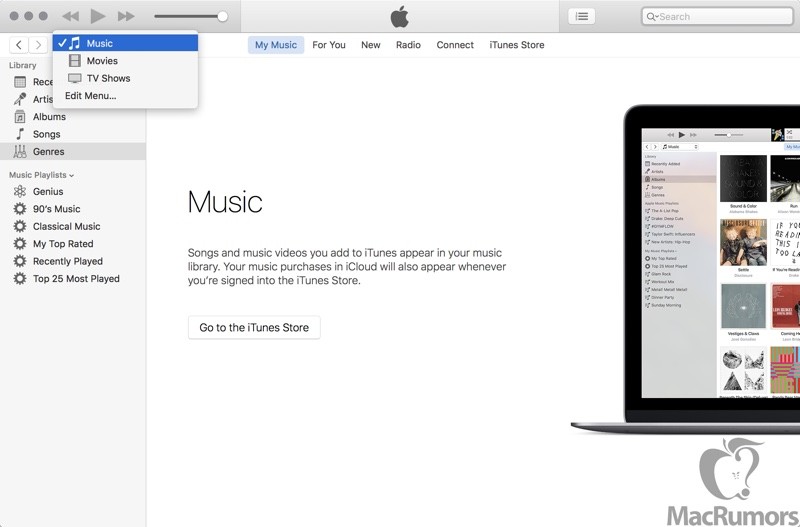 تصاویر لو رفته از iTunes 12.4 تغییرات طراحی و نوآری جدید را نشان می دهد