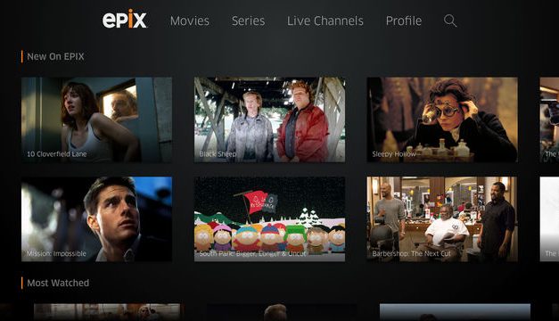 سرویس EPIX در اپل تی وی