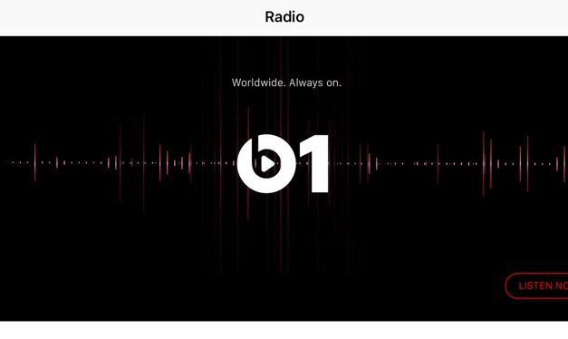 Beats 1 بزرگترین ایستگاه رادیویی در جهان