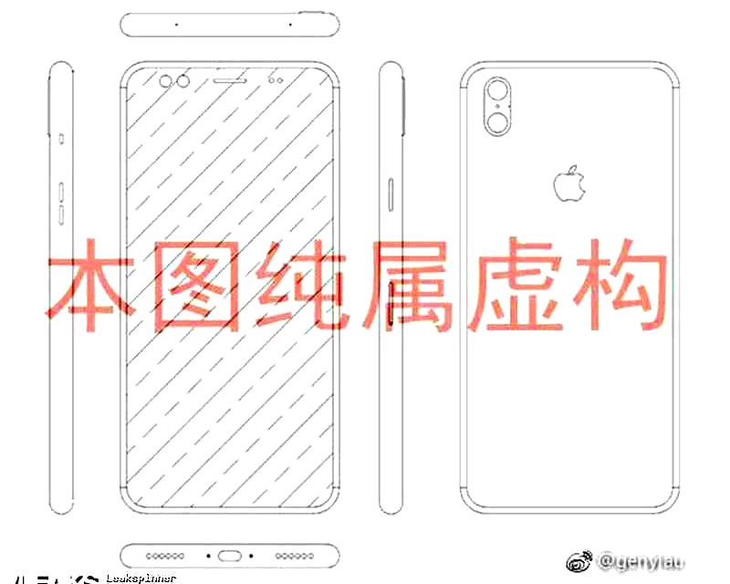 طرح های منتشر شده از طراحی آیفون 8