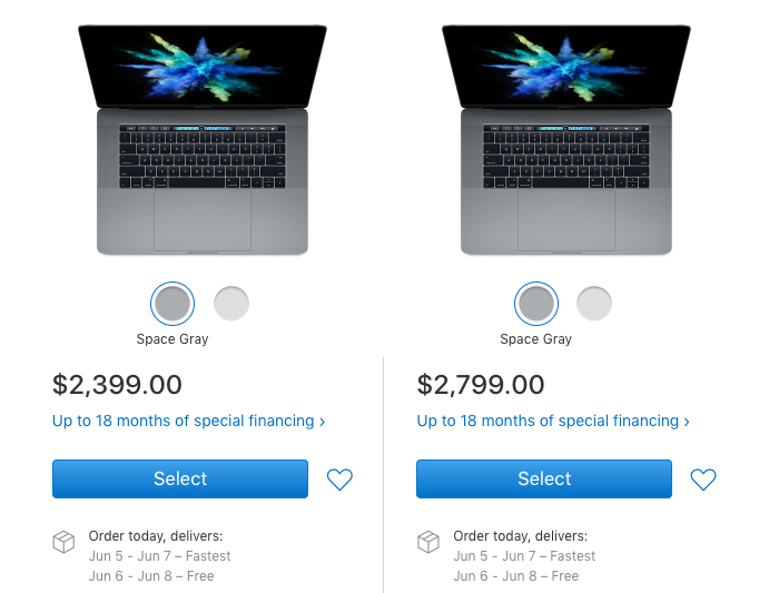 ارسال مک بوک پرو 15 اینچی جلو تر از کنفرانس WWDC