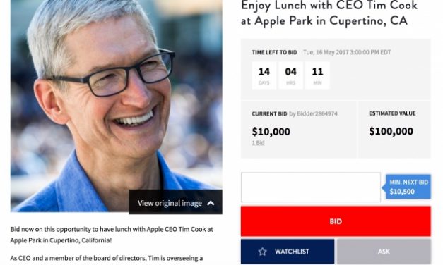 مزایده قرار ناهار با تیم کوک در اپل پارک