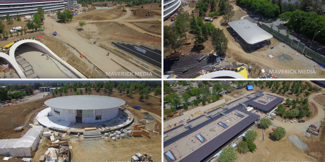 تصاویر هوایی جدید از اپل پارک نشان از اتمام ساخت و ساز می دهد