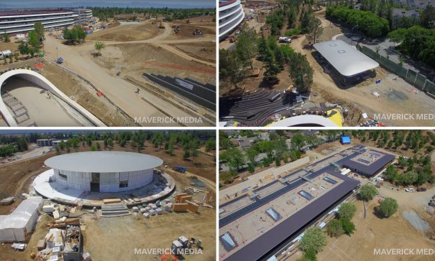 تصاویر هوایی جدید از اپل پارک نشان از اتمام ساخت و ساز می دهد