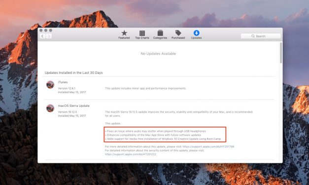 توضیحات نسخه جدید macOS Sierra 10.12.5