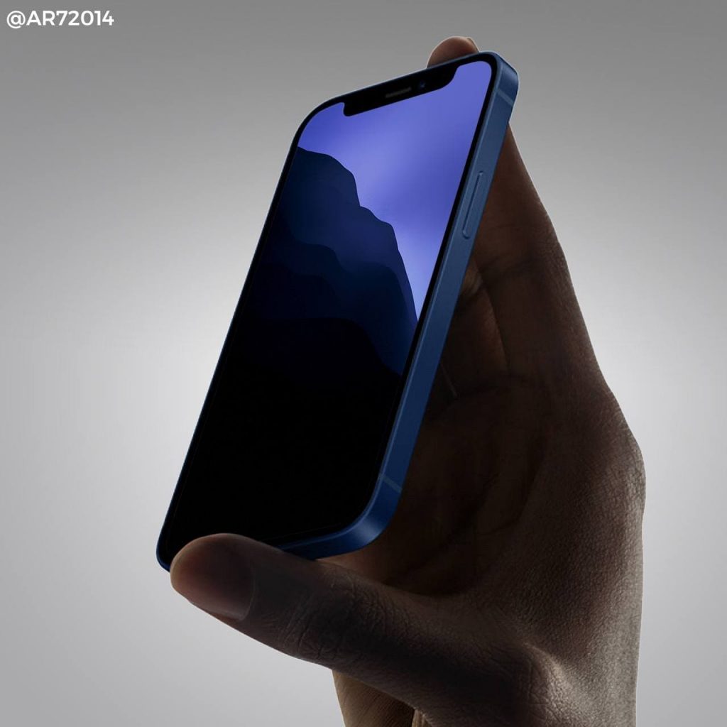 Preview iPhone 13 Concept v15-based on MacOS Monterey-Dark Wallpaper