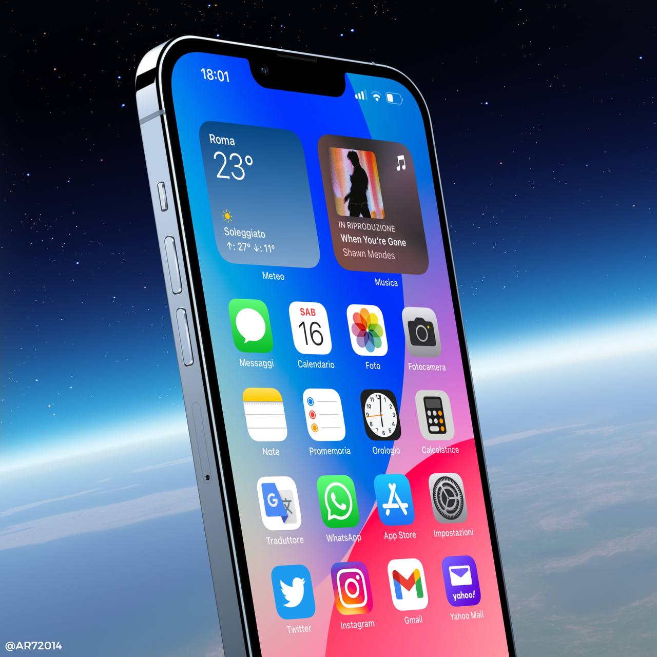 Preview iOS16 Concept v7 (ALT) Wallpaper